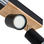 Потолочный светильник черный GAVIN WOOD варинант исполнения - 2 | Loft Concept в Брянске