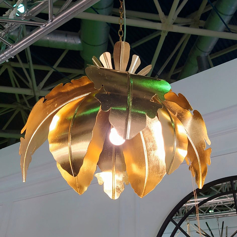 Подвесной светильник Tropical Leaves Hanging lamp Золотой Подвесной светильник Tropical Leaves Hanging lamp Золотой в Брянске | Loft Concept