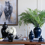 Ваза с крышкой однотонная Высота 31 см Chinoiserie Ceramics варинант исполнения - 3 | Loft Concept в Брянске