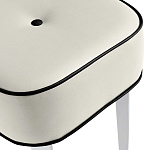 Квадратный мягкий пуф на белых ножках Winton Pouf Square варинант исполнения - 22 | Loft Concept в Брянске