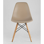 Пластиковый стул на ножках из массива бука Eames Beige варинант исполнения - 4 | Loft Concept в Брянске