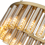 Люстра со стеклянными цилиндрическими плафонами Luminous Cylinders Amber Round варинант исполнения - 5 | Loft Concept в Брянске