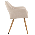 Стул в рогожке бежевого цвета NEASAN STOOL варинант исполнения - 5 | Loft Concept в Брянске