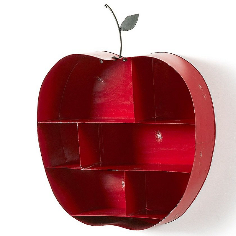 Полка Red Apple Красный Полка Red Apple Красный в Брянске | Loft Concept