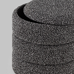 Пуф Three Gray в ткани букле серого цвета варинант исполнения - 5 | Loft Concept в Брянске