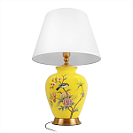 Настольная лампа желтая с изображением птиц Slip Away варинант исполнения - 9 | Loft Concept в Брянске
