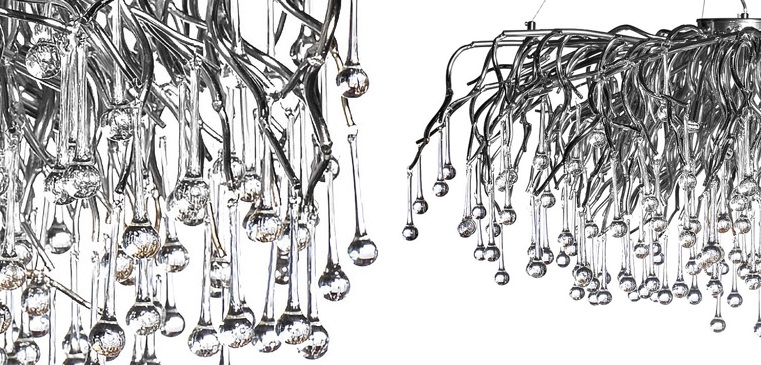 Люстра Droplet Chrome Chandelier 120 Люстра Droplet Chrome Chandelier 120 - Loft-Concept в Брянске
