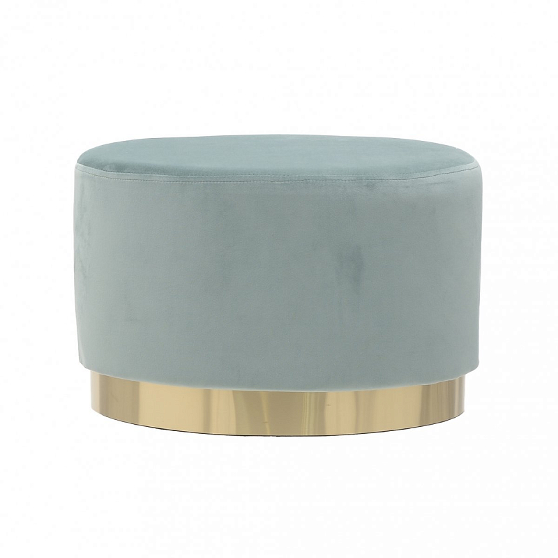 Пуф Golden Belt Turquoise Pastel Бирюзовый Золотой Пуф Golden Belt Turquoise Pastel Бирюзовый Золотой в Брянске | Loft Concept