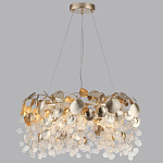 Люстра с декоративными подвесками из прозрачного стекла в форме монеток FAIRYTREE Light варинант исполнения - 8 | Loft Concept в Брянске