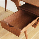 Письменный стол прямоугольный с 2-мя ящиками и полкой Idenontal варинант исполнения - 3 | Loft Concept в Брянске