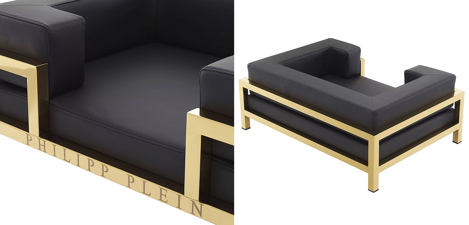 Лежанка для домашних животных Philipp Plein Dogbed High Conic L Gold Лежанка для домашних животных Philipp Plein Dogbed High Conic L Gold - Loft-Concept в Брянске