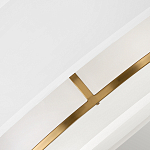 Потолочный светильник с двухслойным белым текстильным абажуром Hinkley варинант исполнения - 5 | Loft Concept в Брянске