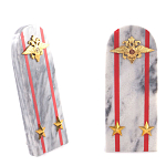 Сувенир Погон МВД из натурального камня мрамор Souvenir Epaulets варинант исполнения - 6 | Loft Concept в Брянске