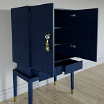 Кабинетный шкаф Elsa Dreams Blue с 2-мя ящиками варинант исполнения - 3 | Loft Concept в Брянске