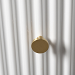 Тумбочка белая круглая с мраморной столешницей Thoroughbass варинант исполнения - 2 | Loft Concept в Брянске