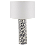 Настольная лампа с узором вдоль колоннообразного основания Scenic Surface варинант исполнения - 3 | Loft Concept в Брянске