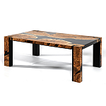 Кофейный Стол River in Autumn Elm Resin Coffee Table варинант исполнения - 4 | Loft Concept в Брянске