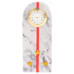 Часы погон МВД подарочные настольные из натурального камня Мрамор Military Clock варинант исполнения - 13 | Loft Concept в Брянске