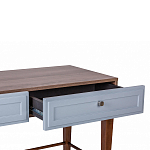 Стол письменный из массива бука с 2-мя ящиками серый Wenge Light варинант исполнения - 4 | Loft Concept в Брянске