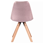 Стул мягкий с высокой спинкой на деревянных ножках Chair Dusty Pink варинант исполнения - 4 | Loft Concept в Брянске
