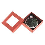 Зеркало карманное двухстороннее круглое из натурального камня Серафинит в подарочной упаковке Silver Stone Mirrors варинант исполнения - 3 | Loft Concept в Брянске