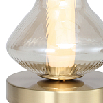 Настольная лампа светодиодная с волнообразным стеклянным плафоном Amphora of Light варинант исполнения - 4 | Loft Concept в Брянске