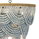 Многоярусная люстра украшенная круглыми бусами Gradient Grey Chandelier варинант исполнения - 2 | Loft Concept в Брянске