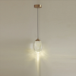 Подвесной светильник с плафоном в форме капли Crystal Transparent Drop варинант исполнения - 4 | Loft Concept в Брянске