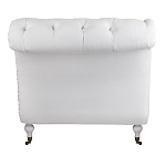 Кушетка белая с мягкой обивкой из велюра Michael Couch варинант исполнения - 3 | Loft Concept в Брянске