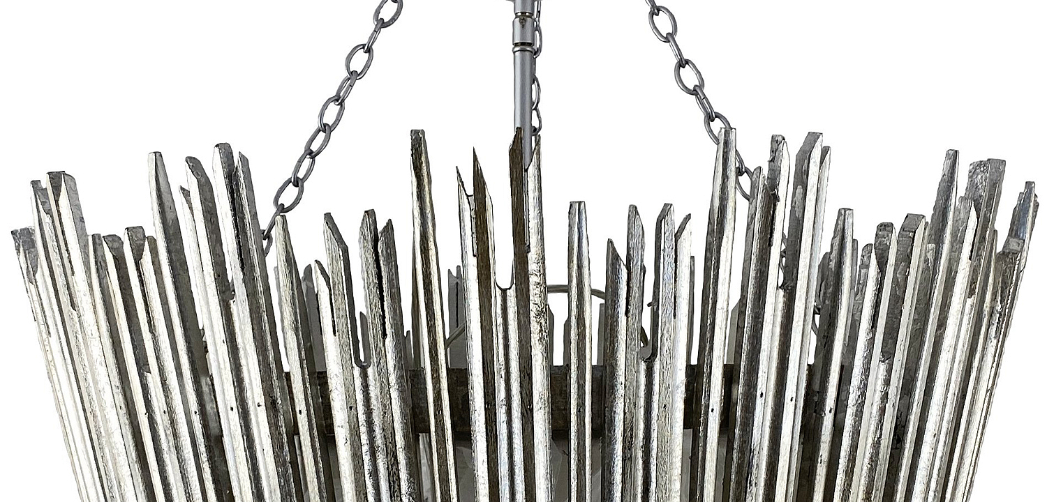 Люстра Ragna Silver Wooden Rods Chandelier Люстра Ragna Silver Wooden Rods Chandelier - Loft-Concept в Брянске