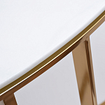 Консоль приставная полукруглая на основании золотого цвета Interior Accent варинант исполнения - 2 | Loft Concept в Брянске