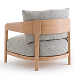 Кресло с каркасом из массива ясеня Deniaud Ash Grey Armchair варинант исполнения - 3 | Loft Concept в Брянске