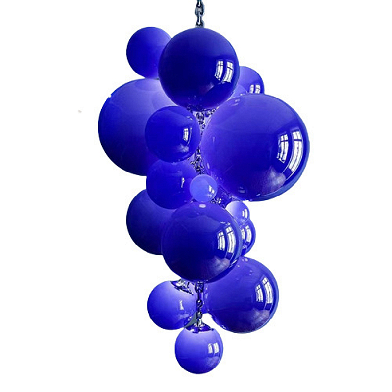 Люстра Grape Balls Синее стекло Сапфирово-синий Люстра Grape Balls Синее стекло Сапфирово-синий в Брянске | Loft Concept