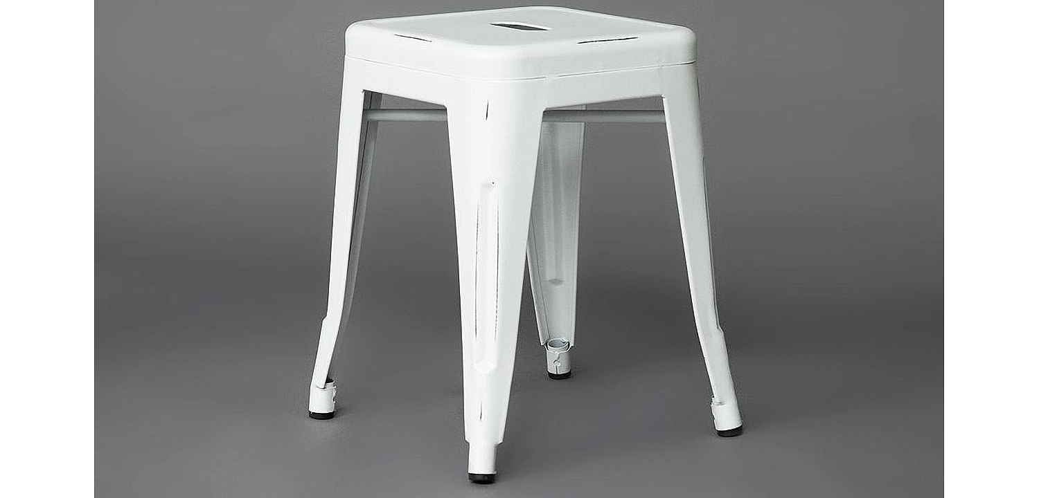 Табурет Tolix white metal Табурет Tolix white metal - Loft-Concept в Брянске