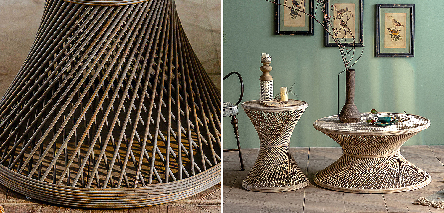 Приставной стол Zaire Wicker Coffee Table Light Приставной стол Zaire Wicker Coffee Table Light - Loft-Concept в Брянске