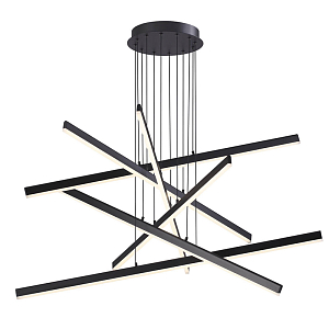 Люстра Rolf Six Black Lines Chandelier