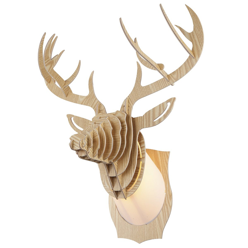 Бра Cardboard Deer Wall Lamp natural Белый Бежевый в Брянске | Loft Concept 