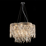 Люстра подвесная с хрустальными подвесками и металлическим основанием цвета Хром Ludivine Lighting варинант исполнения - 4 | Loft Concept в Брянске