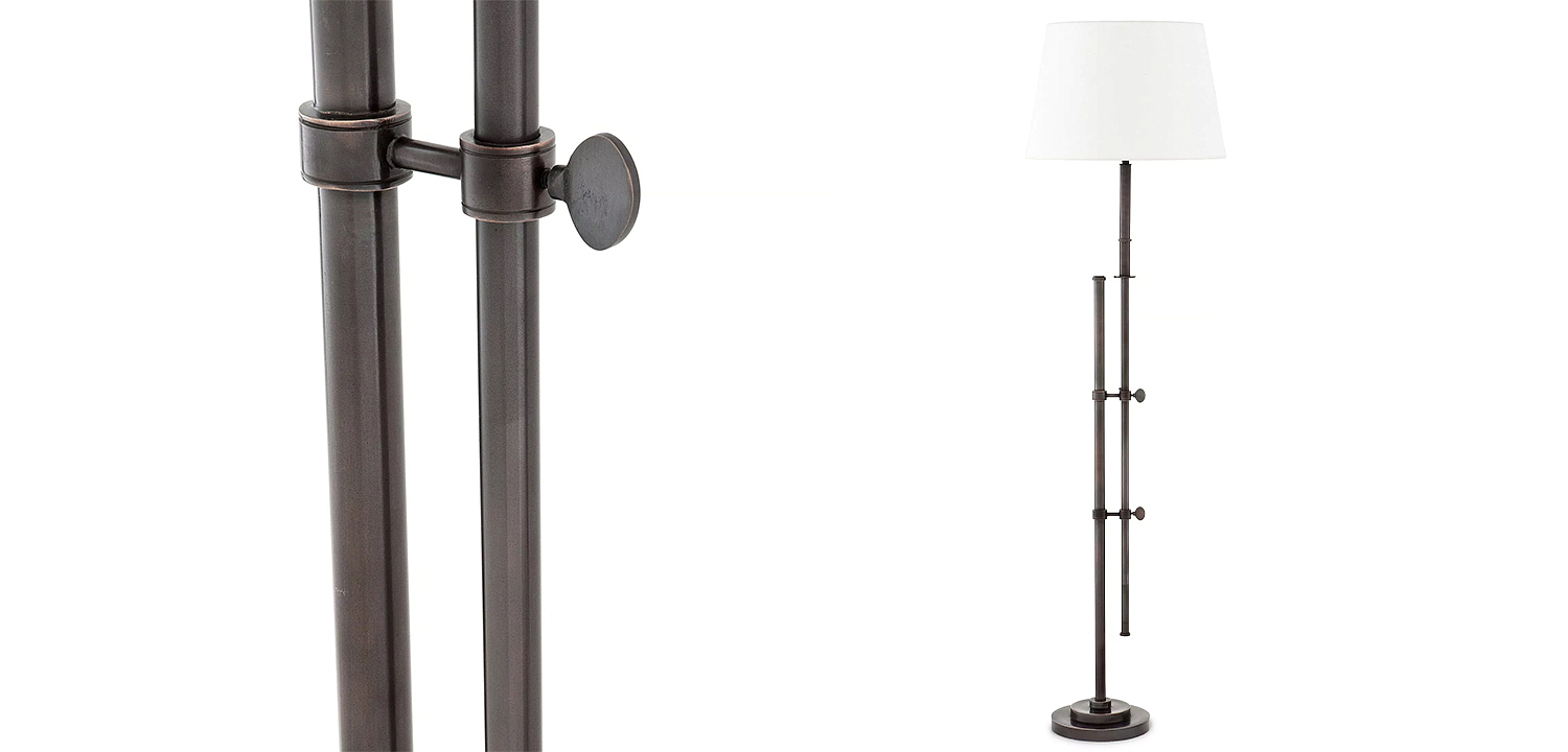 Торшер Eichholtz Floor Lamp Gordini Bronze Торшер Eichholtz Floor Lamp Gordini Bronze - Loft-Concept в Брянске