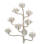 Бра серебряное в виде растения Silver Flower Glade варинант исполнения - 2 | Loft Concept в Брянске
