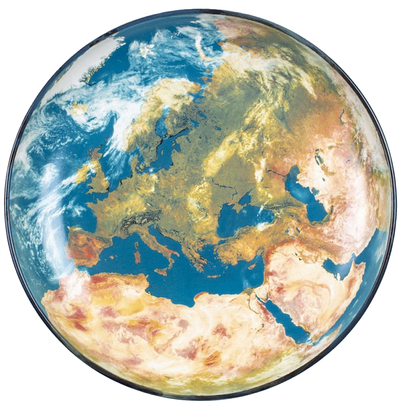 Блюдо Seletti Earth Europe Черный Синий Бежевый в Брянске | Loft Concept 