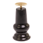 Подсвечник из натурального камня змеевик чёрного цвета Stone Candlestick варинант исполнения - 2 | Loft Concept в Брянске