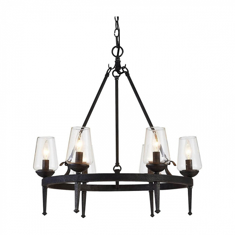 Люстра Badoer Loft Chandelier Черный Прозрачный Люстра Badoer Loft Chandelier Черный Прозрачный в Брянске | Loft Concept