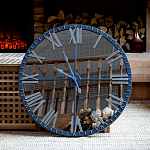 Часы настенные зеркальные с серебряным металлическим циферблатом Mirror Tower Clock варинант исполнения - 5 | Loft Concept в Брянске