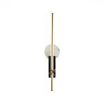 Бра с круглым плафоном из алебастра и бронзовой декоративной стрекозой 65 Alaris  варинант исполнения - 1 | Loft Concept в Брянске