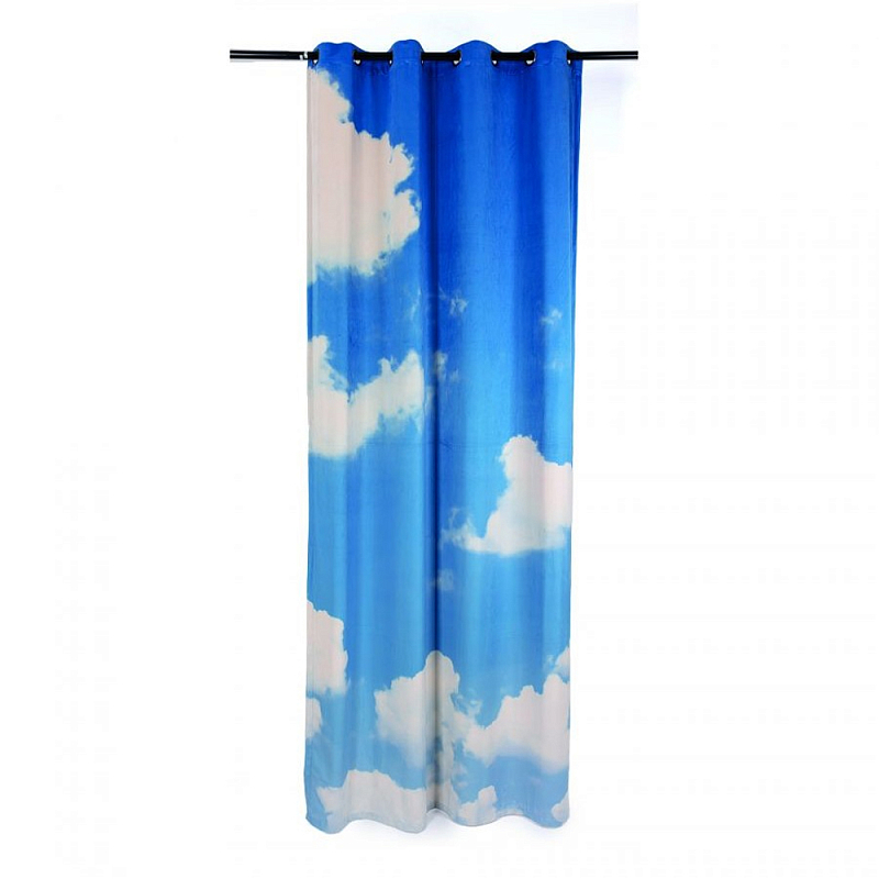 Штора Seletti Cloud Right Голубой Белый Штора Seletti Cloud Right Голубой Белый в Брянске | Loft Concept