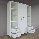 Большой шкаф с витриной Elsa Dreams White варинант исполнения - 2 | Loft Concept в Брянске