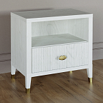 Прикроватная тумбочка с полкой Elsa Dreams White варинант исполнения - 1 | Loft Concept в Брянске