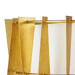 Потолочный светильник круглый с каркасом в форме треугольников и тканевым абажуром Brutal Light варинант исполнения - 2 | Loft Concept в Брянске