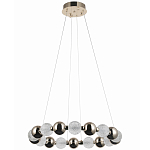 Светодиодная кольцевая люстра Crystal Globule Chrome Chandelier Gold варинант исполнения - 2 | Loft Concept в Брянске